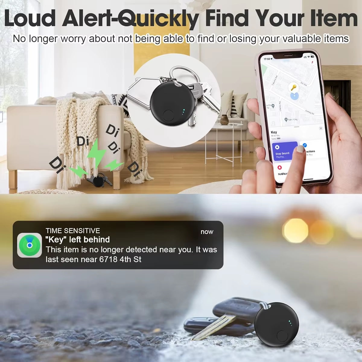 Air Tracker Tags for Android or Ios Bluetooth Smart Tag Dual System Compatible Ios Find My or Google Find Hub Item Locator