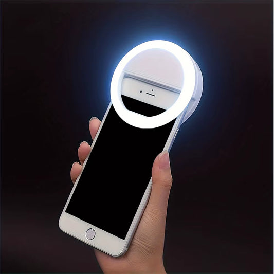 LED Selfie Ring Light Novelty Makeup Lightings Led Selfie Lamp Mobile Phones Photo Night Light Rechargeable Lamp Selfie Ring